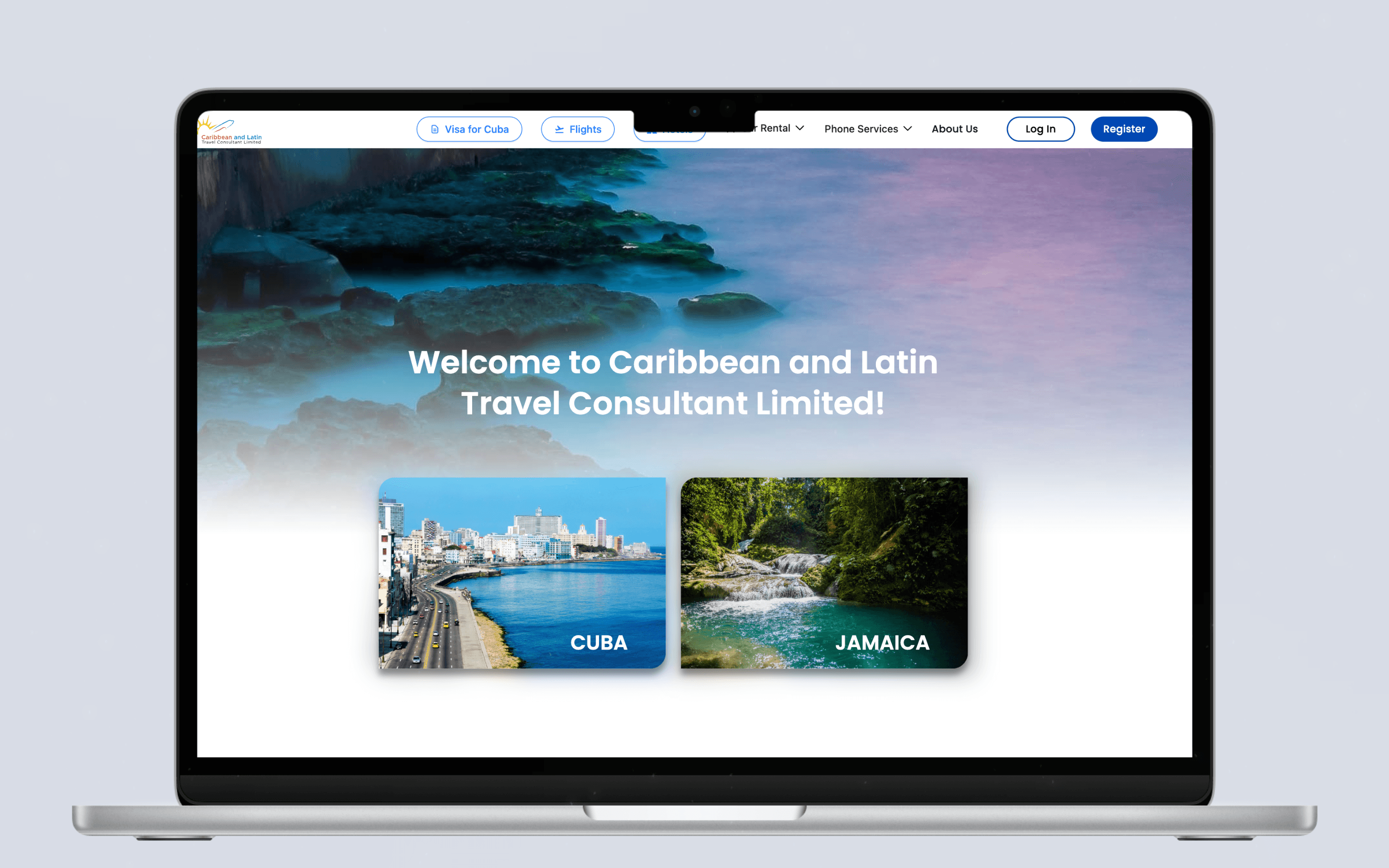 Sitio web Caribbean and Latin Travel